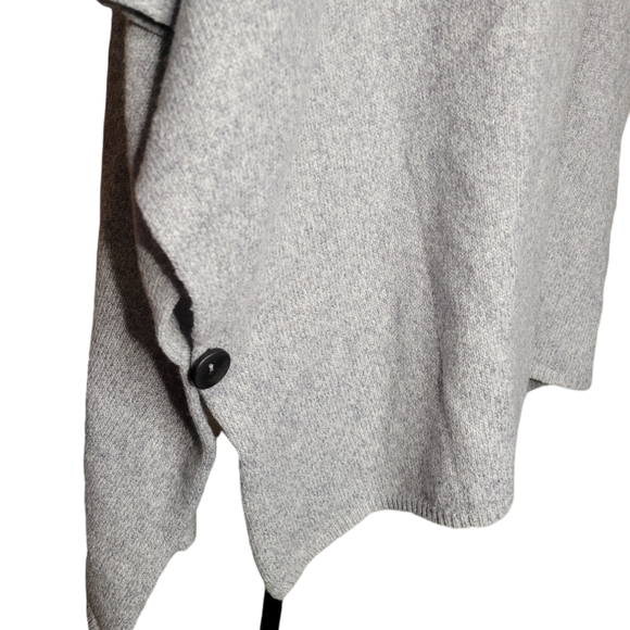 Andree by unit small medium grey cardigan button sweater - Picture 2 of 5